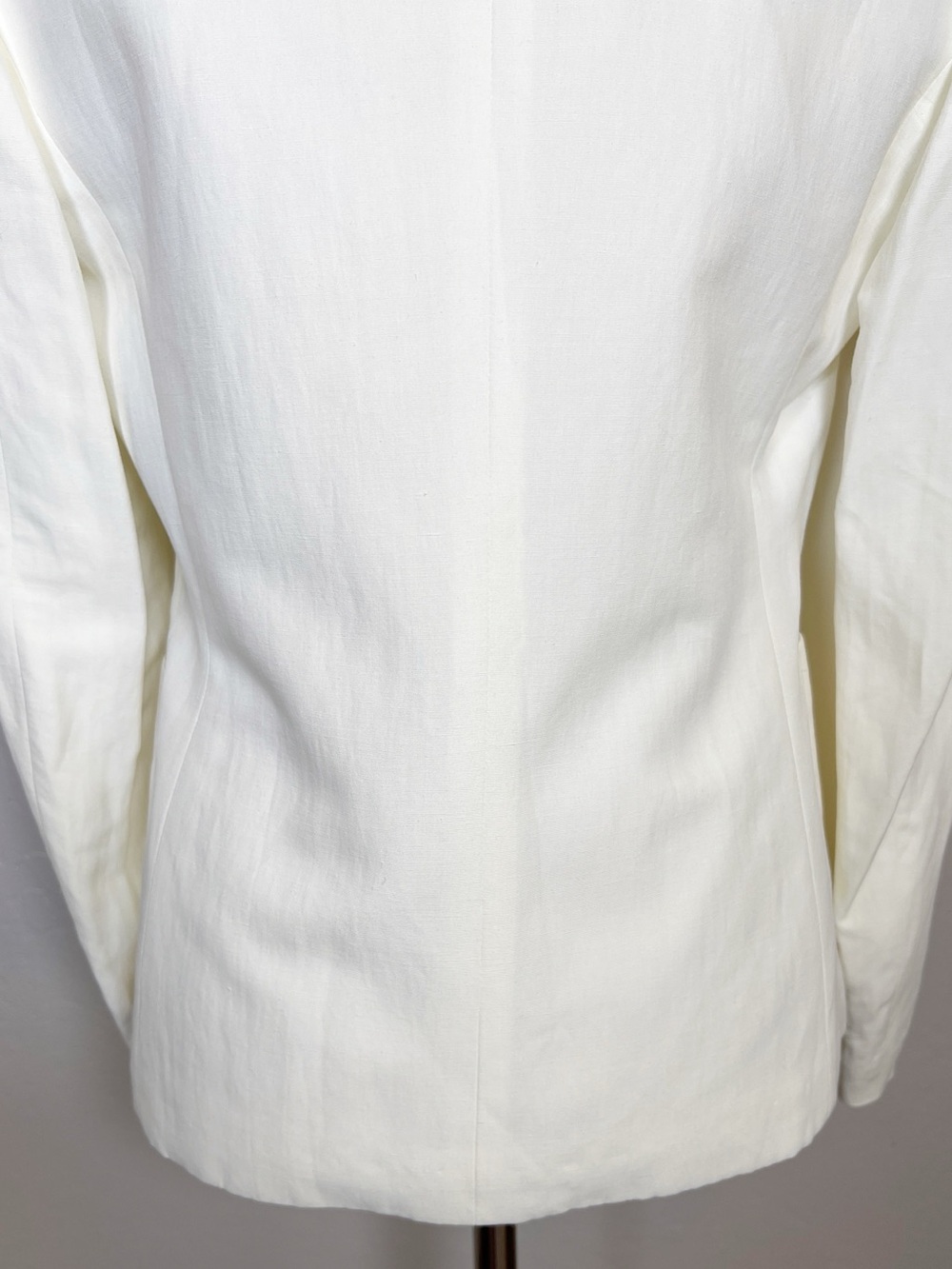 CASUAL CORNER Women’s Size 6 White Linen Blend Vintage Blazer Jacket - Picture 9 of 12